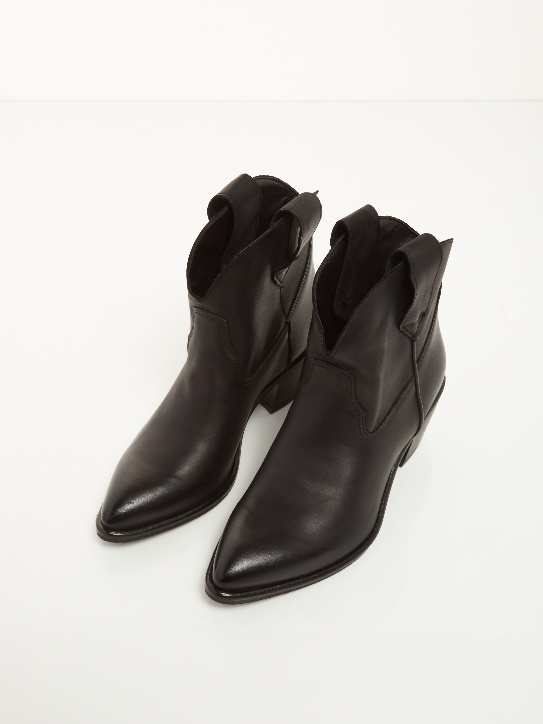 Shop Leather Cowboy Ankle Boots F0545554-0502